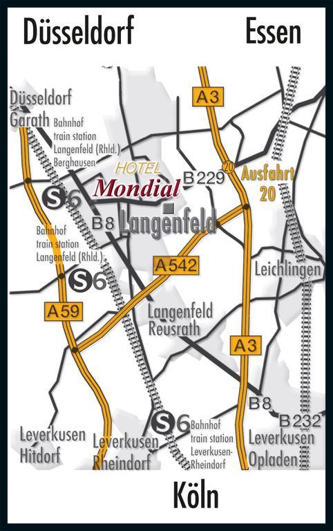 Hotel Mondial Langenfeld  Eksteriør billede